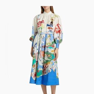 ALÉMAIS Colorful Graphic Print Women's Dress